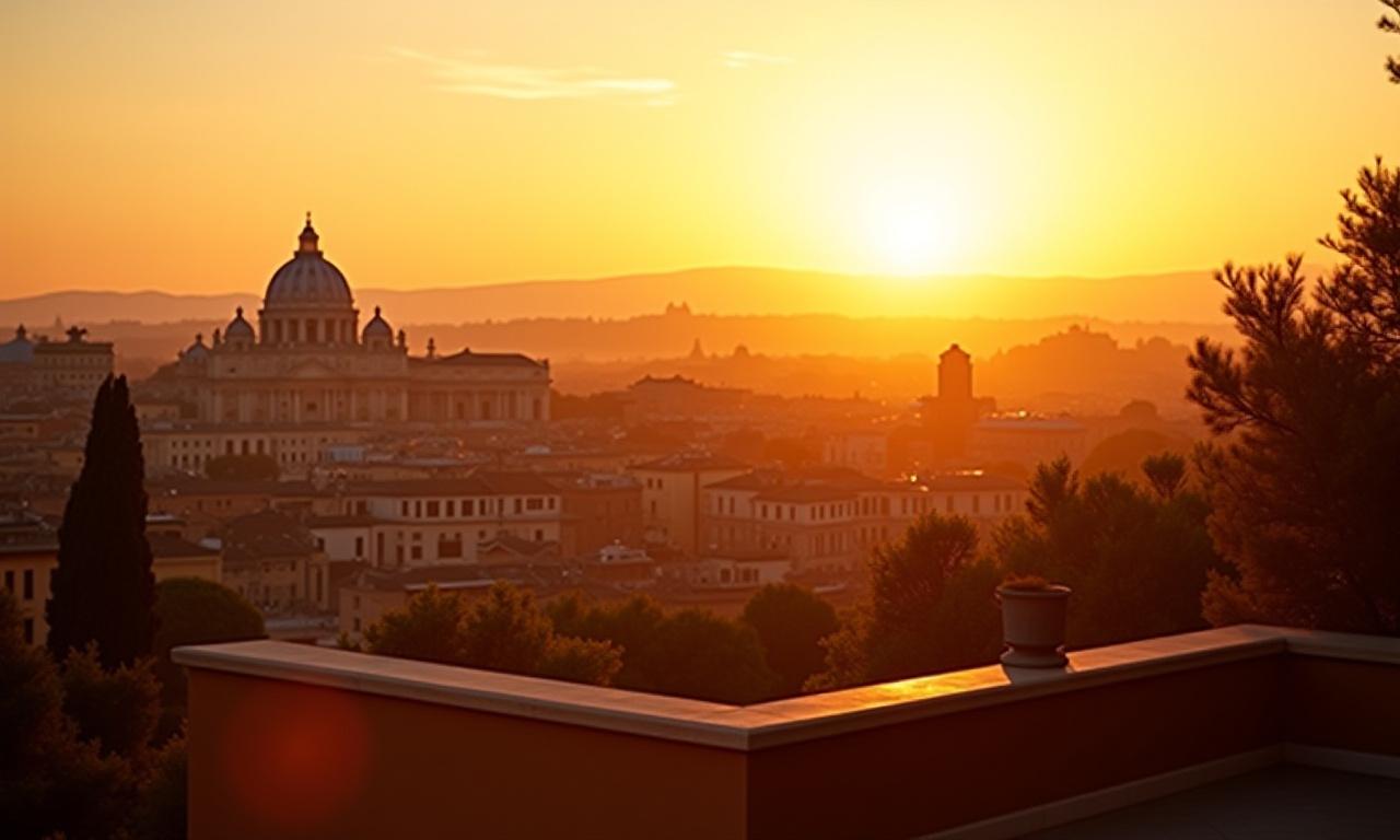 Roma al tramonto, vista stagionale