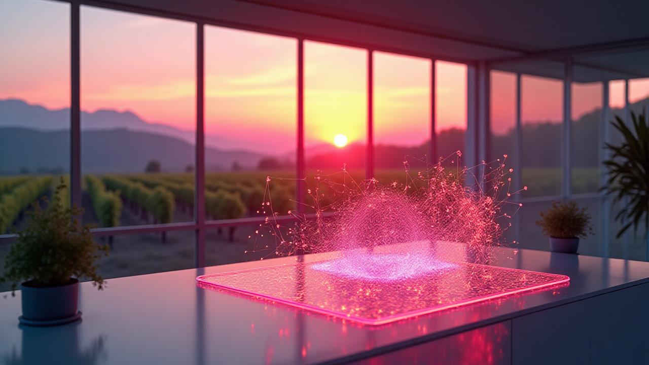 Agrotech Intelligence research dashboard displaying vineyard analytics