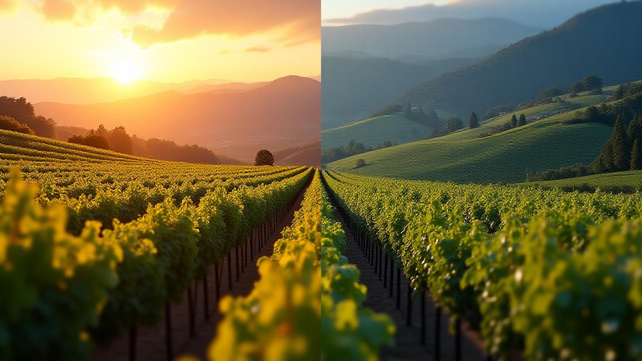 Microclimate forecast visual over an Italian vineyard